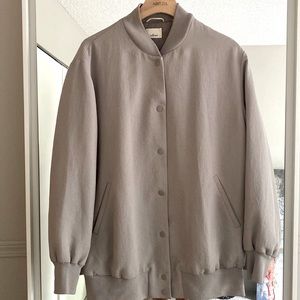 Wilfred oversized crepe Bomber jacket